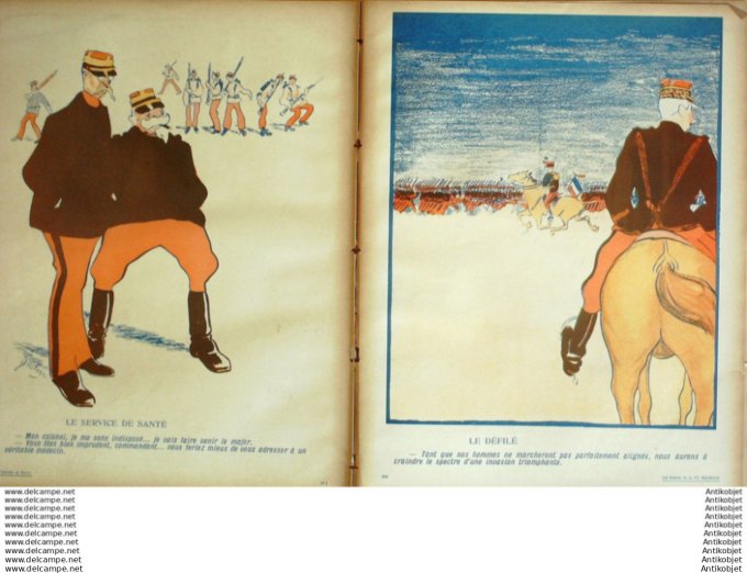 L'Assiette au beurre 1905 # 246 Les Armees de la IIIe Republique d'Ostoya