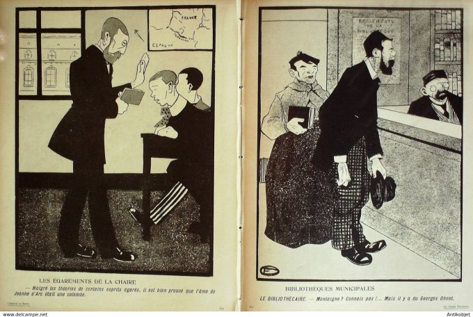 L'Assiette au beurre 1906 # 253 Les grands éducateurs Fourment Crales