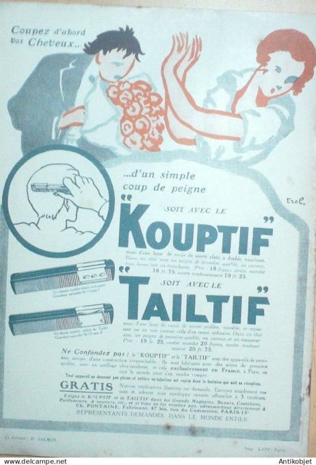 Fantasio 348 1921 Zinoview JeanJean Wegener Vallee Leclerc Gerbault