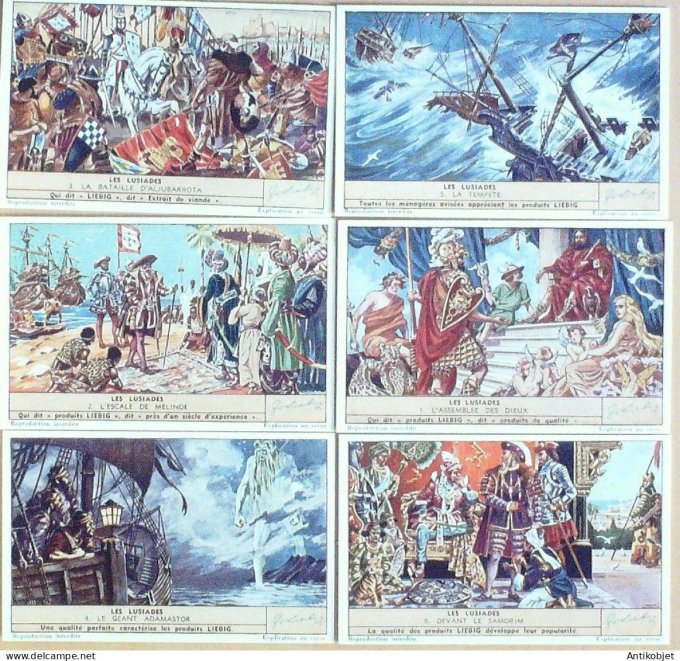 Chromo Liebig Sang 1498 Les Lusiades (1950)