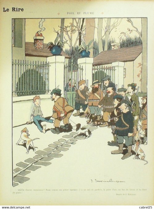Le Rire 1913 n°555 Gerbault Roussau Florès Fabiano Métivet Bertrand