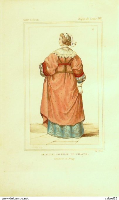 Saumaise De Chazan Charlotte 17ème 1852