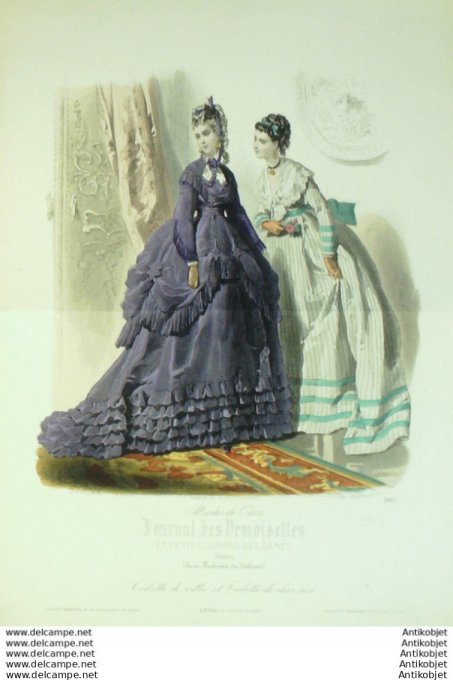 Journal de Demoiselles 1869 # 3687 (Maison Du-Riez) Gd format
