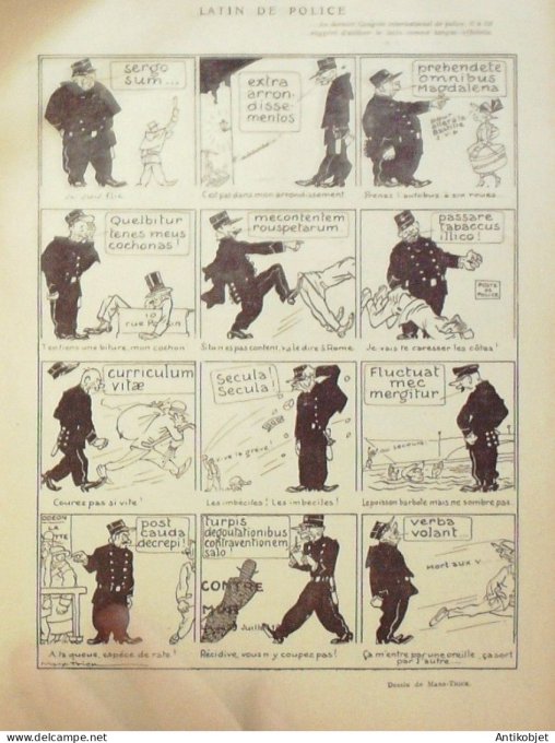Le Rire 1923-10- 6 # 244 Journal humoristique Ed.Originale Vernissage
