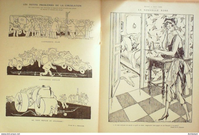 Le Rire 1923-10- 6 # 244 Journal humoristique Ed.Originale Vernissage