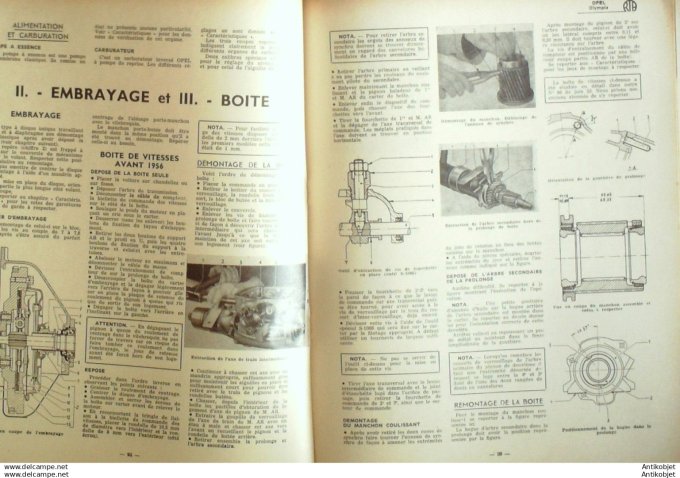 R.T Automobile Opel Olympia Rekord Caravan Fourgonnette 154 # 1959