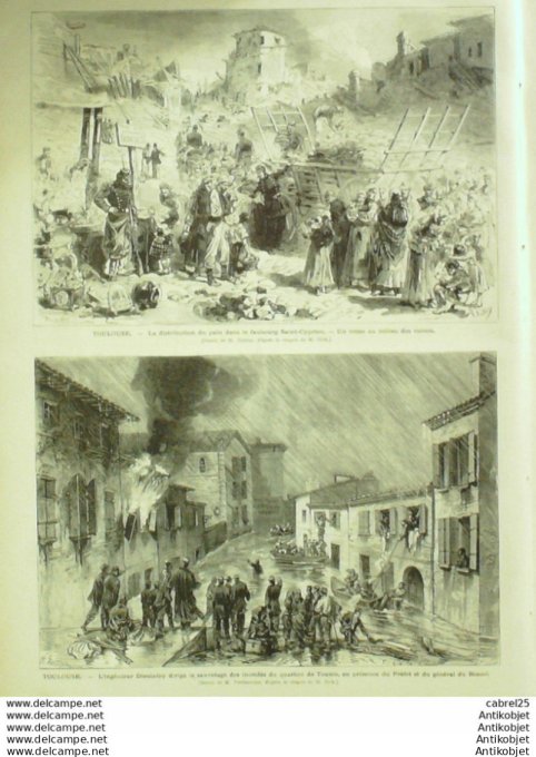 Le Monde illustré 1875 n°952 Agen (47) Bagneres-de-Bigorre (65) Toulouse (31) Foix (09) Agen (47)