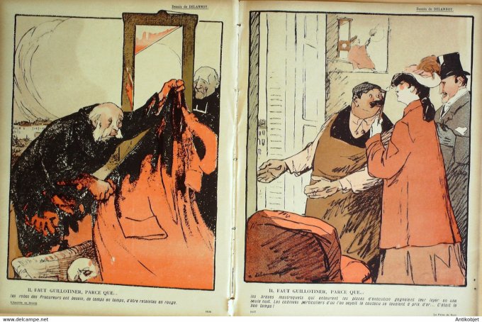 L'Assiette au beurre 1907 n°310 La peine de mort Alex Haye Wagner