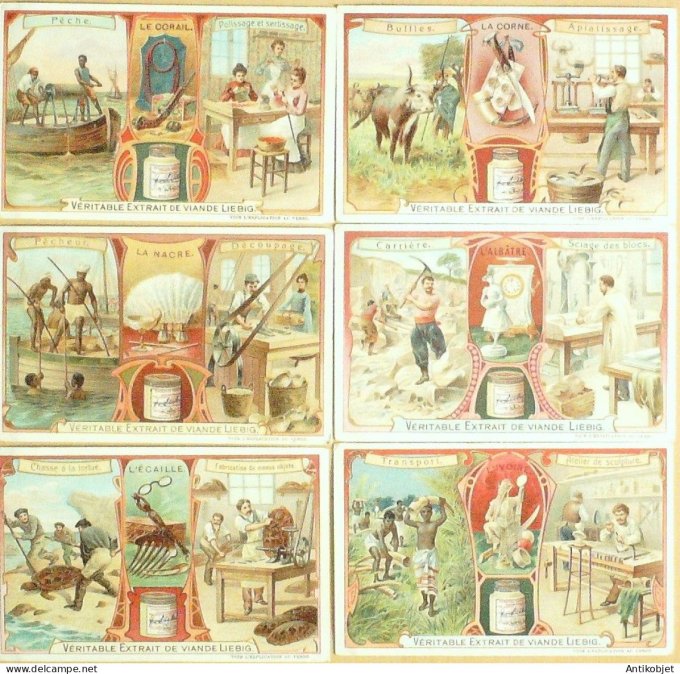 Chromo Liebig Sang  855 Matieres premieres de l'Industrie artistique III  (1906)