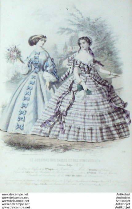 Journal des Dames Demoiselles 1859 # 571 (Maison Gagelin)