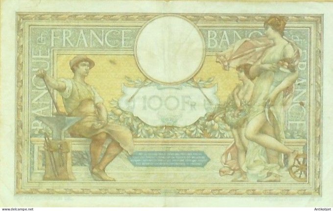 Billet Banque de France 100 francs Luc Olivier Merson Grands Cartouches C.24.5=1929 TTB++