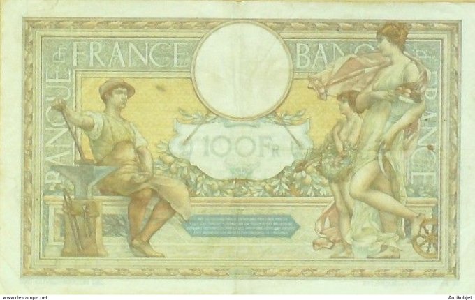 Billet Banque de France 100 francs Luc Olivier Merson Grands Cartouches C245=1929 TTB++