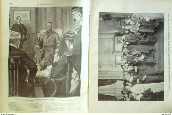 Le Monde illustré 1902 n°2378 Ethiopie Harar Makonnen Tchad Djibouti Arras (62) Menton (06) Berlin S