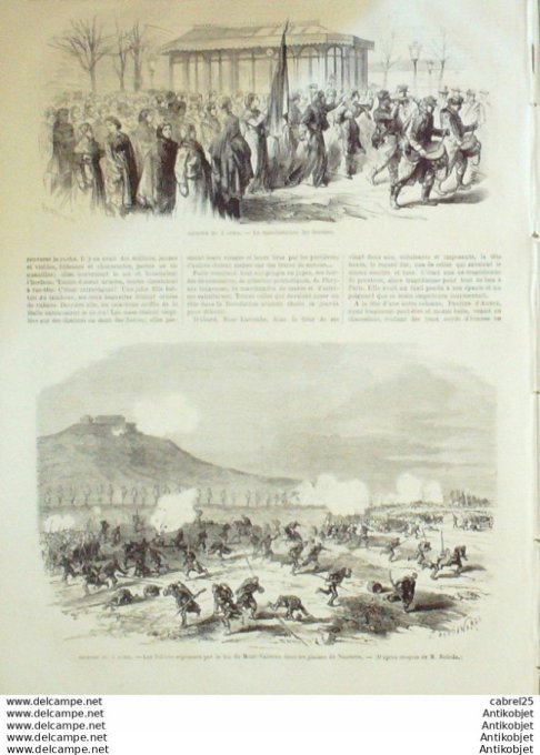 Le Monde illustré 1871 n°730 Neuilly (92) Paris Ste Genevieve Pantheon Montmartre Nanterre (92)