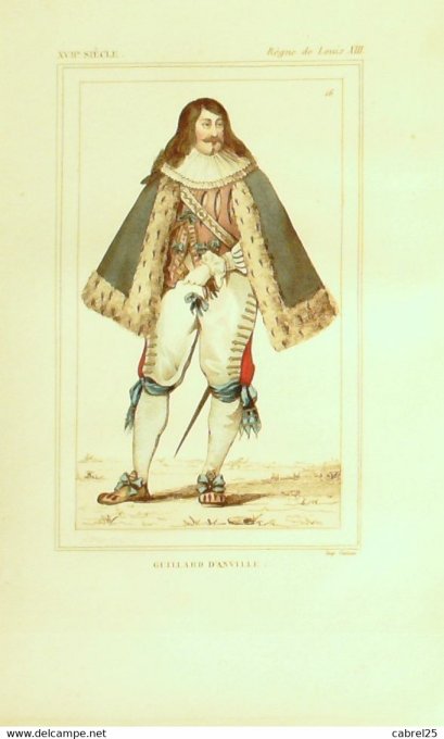 Guillard D'anville Louis Xiii 17ème 1852