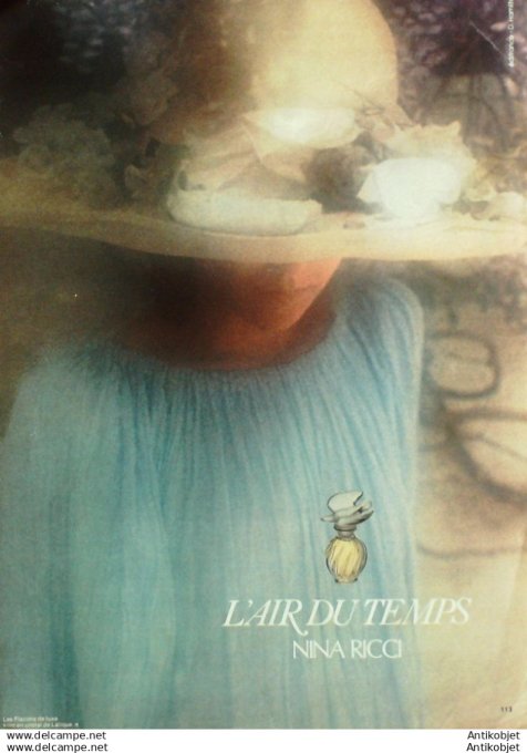 Publicite Cosmetique Nina Ricci L'air du temps 1988