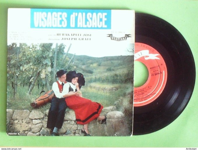 Burakapell Josi 45T EP Visages d'Alsace 1960