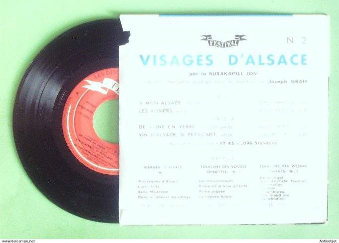 Burakapell Josi 45T EP Visages d'Alsace 1960