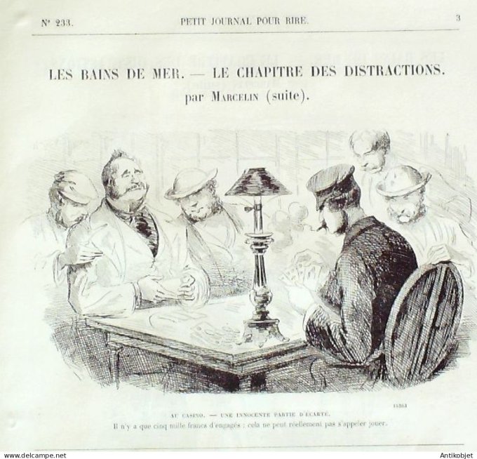 Petit journal pour Rire 1859 # 233 En Seine Grevin