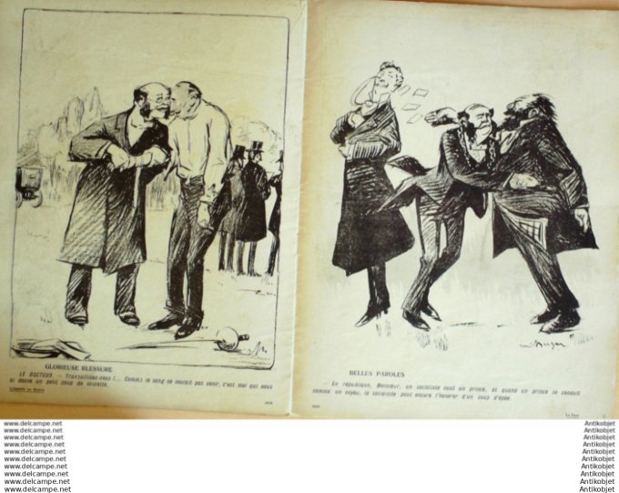 L'Assiette au beurre 1907 # 304 Le Duel Berger Rene