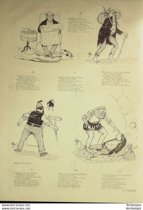 Gil Blas 1892 n°15 Guy MAUPASSANT Théodore BOTREL Aristide BRUANT Stéphane MALLARME