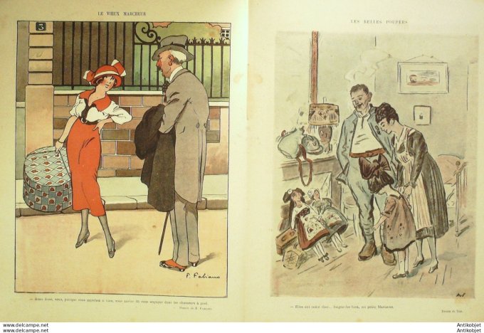 Le Rire 1919-01- 4 #   1 Journal humoristique Ed.Originale Occupation