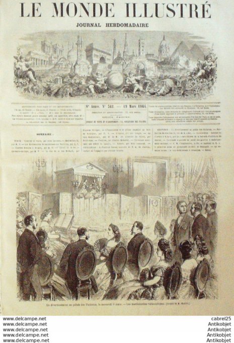 Le Monde illustré 1864 n°362 Viet Nam Saigon St Germain-en-Laye (78) Jerusalem Maximilen Ii