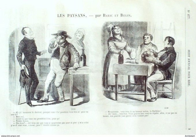 Petit journal pour Rire 1860 # 277 Au Salon Grevin
