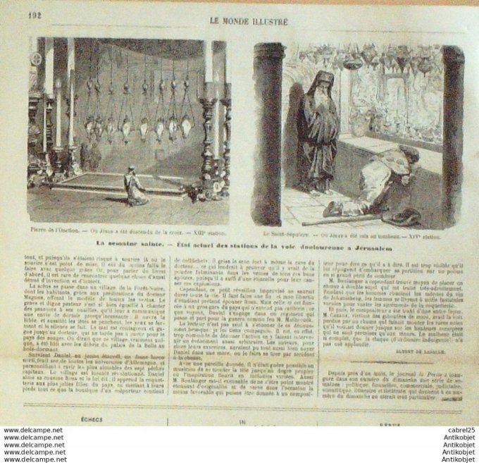 Le Monde illustré 1864 n°362 Viet Nam Saigon St Germain-en-Laye (78) Jerusalem Maximilen Ii