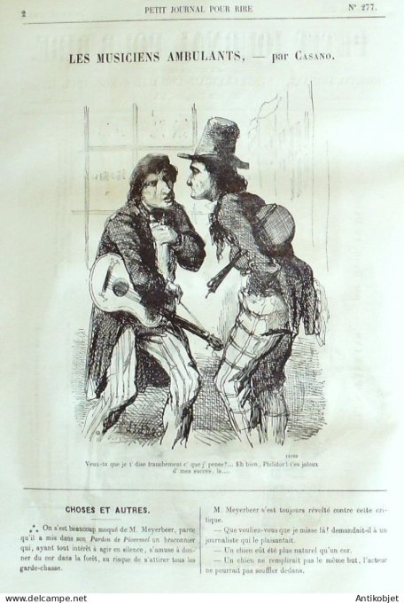 Petit journal pour Rire 1860 # 277 Au Salon Grevin
