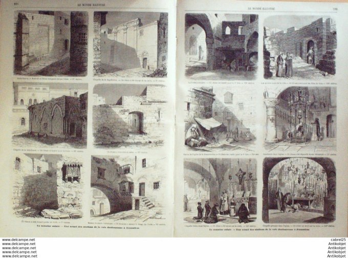 Le Monde illustré 1864 n°362 Viet Nam Saigon St Germain-en-Laye (78) Jerusalem Maximilen Ii