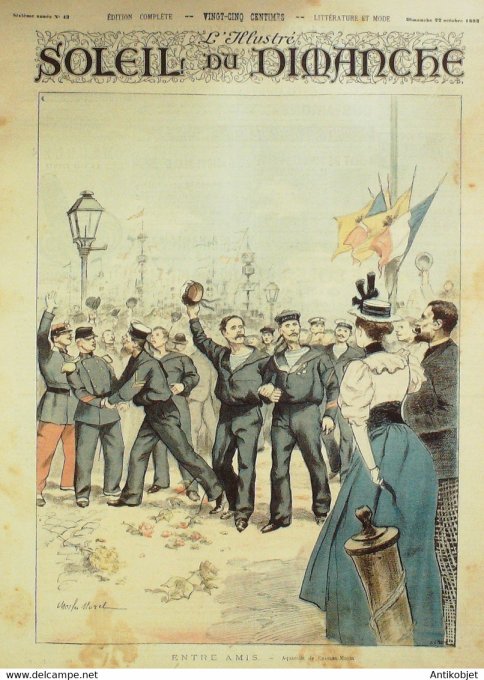 Soleil du Dimanche 1893 n°43 Duc Alexis Cap Tchoukhine Krieguer Toulon (83)