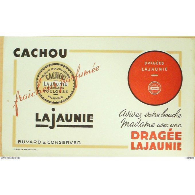 Buvard LAJAUNIE Cachou, Dragée