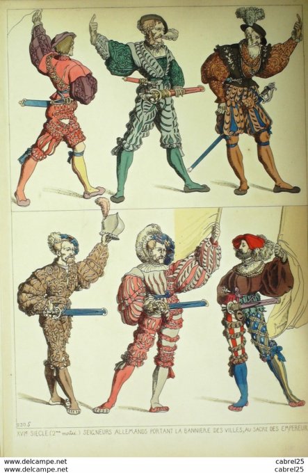 Seigneurs Allemands portant la bannière des villes au sacre des Empereurs