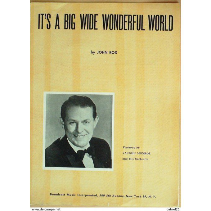 ROX JOHN-IT'S A BIG WIDE WONDERFUL WORLD-1940