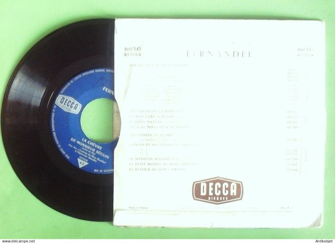 Fernandel 45T EP La chèvre de monsieur Seguin 1969