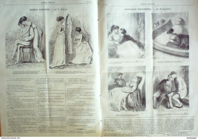 Le Journal Amusant 1870 #  747 Nos pioupious par Beyle
