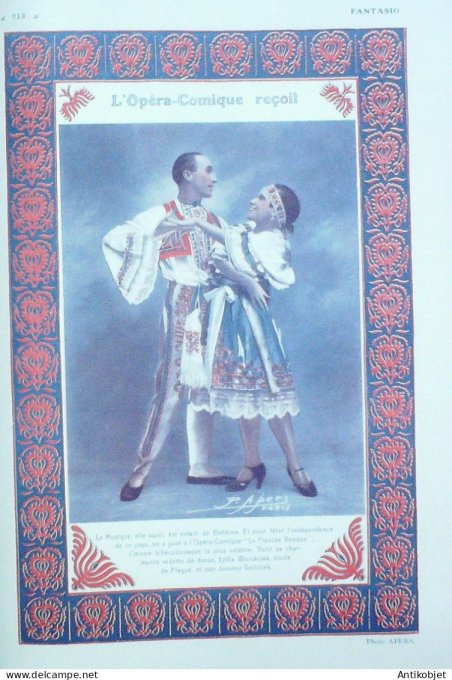 Fantasio 523 1928 Bernard Bruller Bonnotte Lissac Huguette & Youki