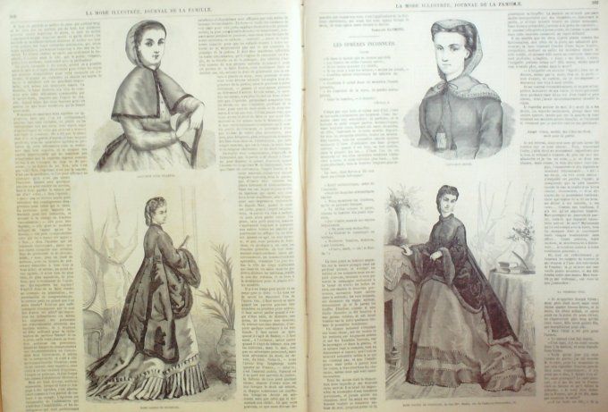 Journal Mode illustrée 1870 # 49 Toilettes d'enfants