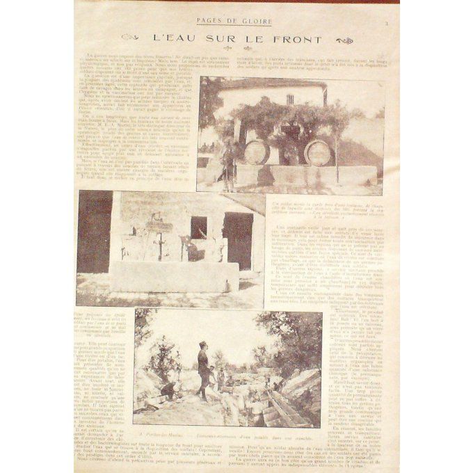 Pages de gloire 1915 n°49 METZERAL BALKANS TAHURE ALEXANDRIE