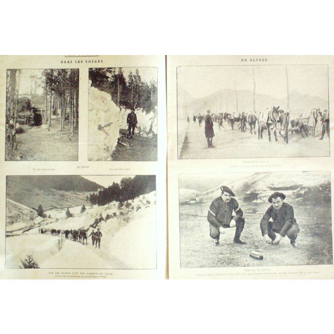 Pages de gloire 1915 n°49 METZERAL BALKANS TAHURE ALEXANDRIE