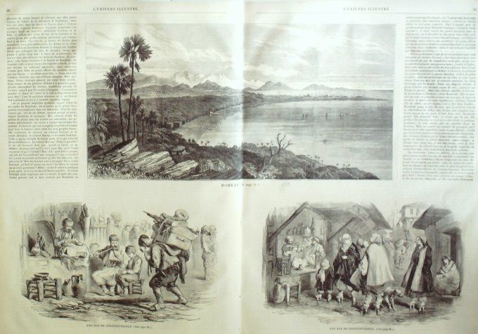 L'Univers illustré 1858 n° 4 Mozart Inde Bombay Turquie Constantinople