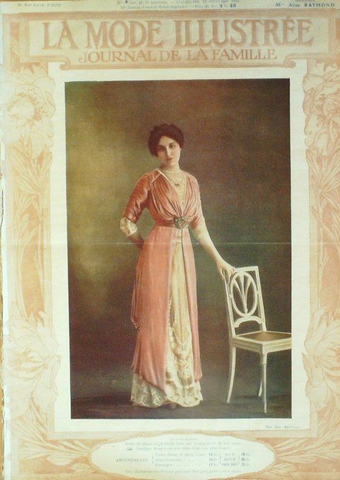 Journal Mode illustrée 1911 # 04 Robe de soiree