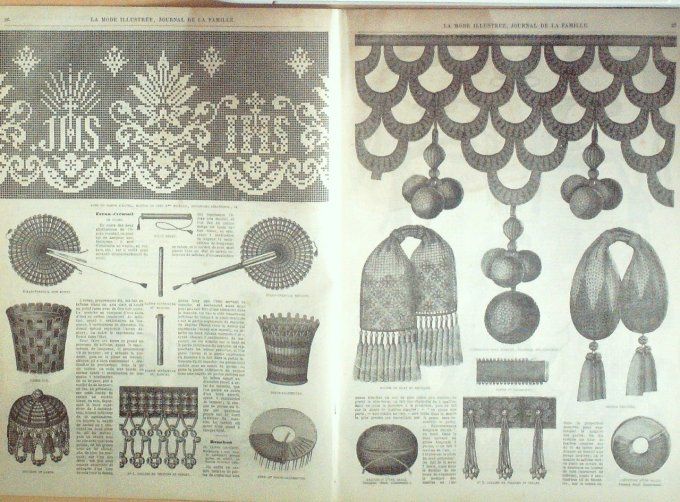 Journal Mode illustrée 1869 #  4 Toilettes de loisirs