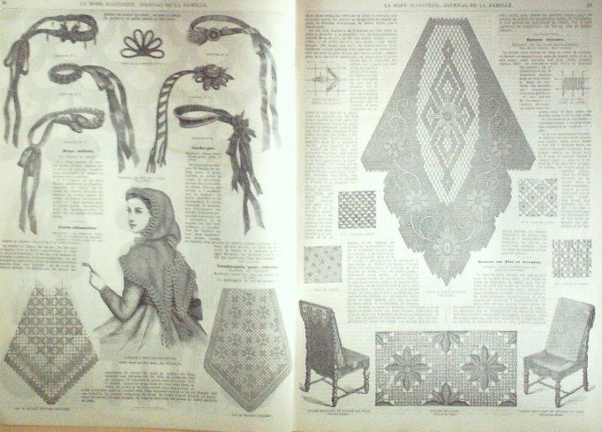 Journal Mode illustrée 1869 #  4 Toilettes de loisirs
