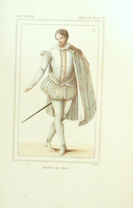 De Bar Henri Henri Iv 16ème 1852