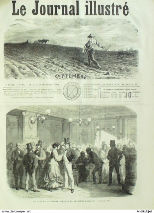 Le journal illustré 1866 n°293 Cauderec (76) Mascaret Allemagne Berlin Australie Tamar