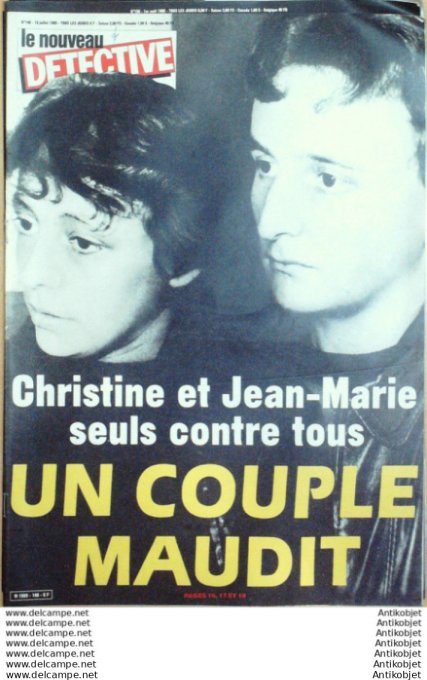 Détective 1985 # 148 Nevers St-Pierre-du-Vauvray St-Symphorien-d'Ozon Nantes