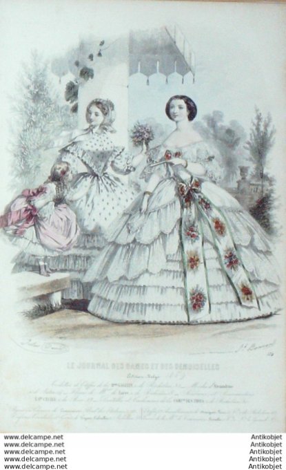 Journal des Dames Demoiselles 1859 # 574 (Maison Gagelin)