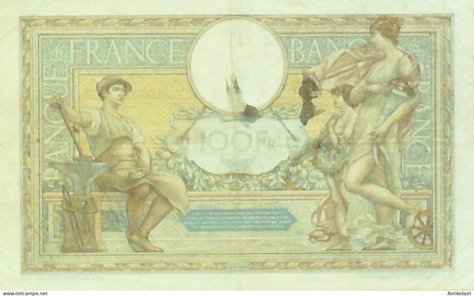 Billet Banque de France 100 francs Luc Olivier Merson Grands Cartouches CD.12=11=1931 TTB+